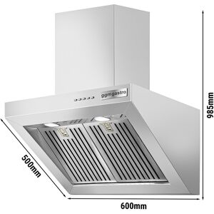 GGM GASTRO - Hotte d'aspiration plasma - 600mm - avec Soft Touch-Control, Moteur, Filtre & Lampe