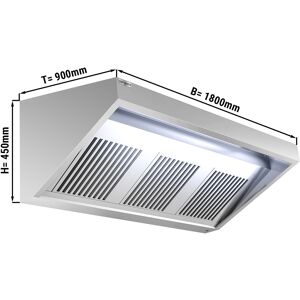 GGM GASTRO - Hotte murale - 1,8 m - avec filtre & lampe