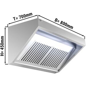 GGM GASTRO - Hotte murale - 0,8 m - avec filtre & lampe