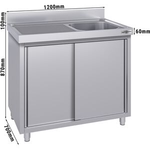 GGM GASTRO - Evier ECO - 1200x700mm - avec 1 bac à droite