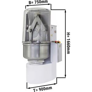 GGM GASTRO - Pétrin à pâte de boulangerie - 140 litres / 80 kg - 2 vitesses - avec bras allongés