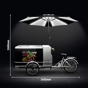 GGM GASTRO - Vélo de glace - avec écran éclairé par LED - Shimano 6 vitesses
