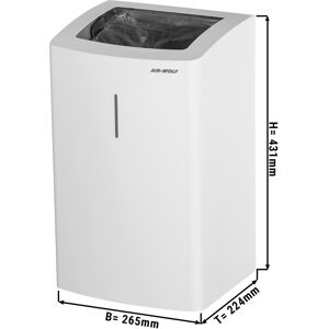 GGM GASTRO - AIR-WOLF Poubelle - 25L - Acier inoxydable blanc