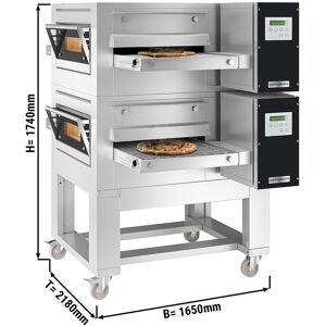 GGM GASTRO - (2 pièces) Fours électriques à passage - 1,67 x 2,15m - Digital - support inclus