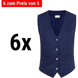 GGM GASTRO - (6 pièces) KARLOWSKY Gilet femme Lena - Marine - Taille : 42