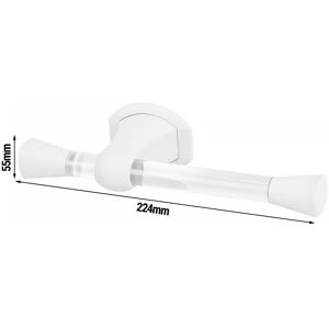 GGM GASTRO - AIR-WOLF Distributeur de rouleaux de papier toilette pour 1 rouleau de ménage - plastique ABS - Blanc