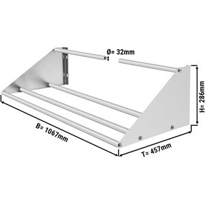 GGM GASTRO - Tablette murale pour paniers de rinçage - 1060mm - 1 Tablette