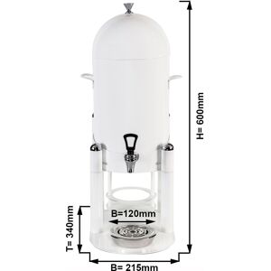 GGM GASTRO - Distributeur de boissons chaudes - 9 litres - Blanc