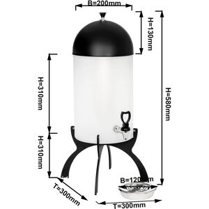 GGM GASTRO - Distributeur de lait - Noir