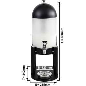 GGM GASTRO - Distributeur de lait/jus - 7 litres - Noir Noir