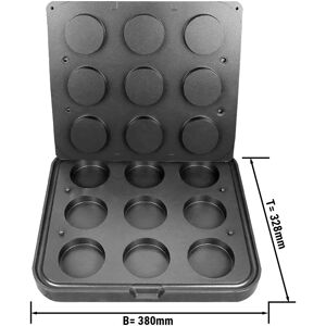 GGM GASTRO - Plaques pour machine à tartelettes TMNP - Forme de tartelette : Rond - Ø 80mm