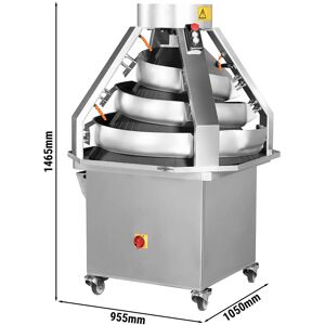 GGM GASTRO - Boule de pâte/ Machine à rouler la pâte - (Plage de poids : ~100 à 1200 gr)