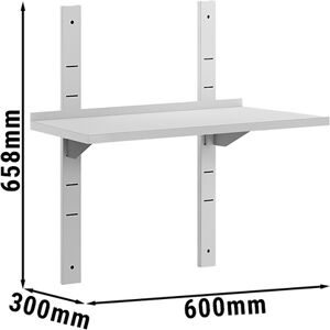 GGM GASTRO - Etagère murale ECO - 600x300mm - avec 1 étage