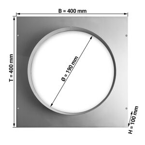 GGM GASTRO - Platine virole - Ø190 mm'