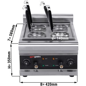 GGM GASTRO - Cuiseur de pâtes - 3 kW - 4 Tamis