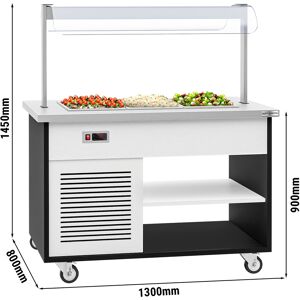 GGM GASTRO - Chariot à buffet froid DANZIG - 1300mm - pour 3x GN 1/1