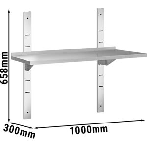 GGM GASTRO - Étagères murales PREMIUM - 1000x300mm - avec 1 étagère