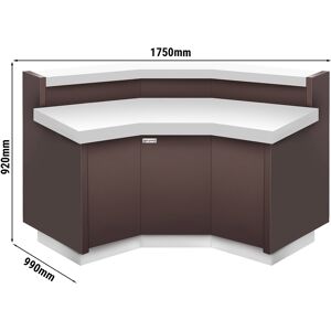 GGM GASTRO - Table de caisse d'angle RIGA - 1750mm - 90° intérieur