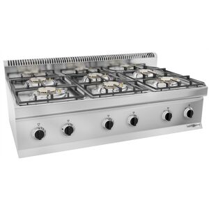 GGM GASTRO - Cuisinière à gaz - 36 kW - 6 brûleurs