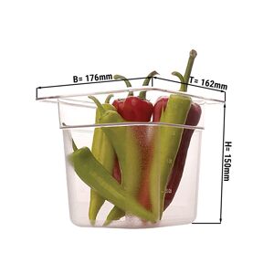 GGM GASTRO - Bac gastronorme en polycarbonate GN 1/6 - Clair - Profondeur 150mm