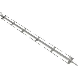 GGM GASTRO - Brochette en acier inoxydable pour grillades de poulet au charbon de bois - longueur: 135 cm Grilles rotatives Grils rôtis Rotisserie Grils a rôtir a la broche Gastro Argent