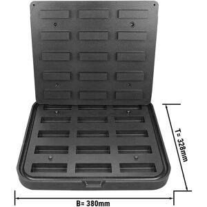 GGM GASTRO - Plaques pour machine a tartelettes TMNP - Forme de tartelette : Rectangle -9 0x26mm