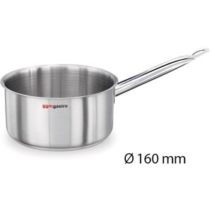 GGM GASTRO - Casserole à manche - Ø 160mm - Hauteur 110mm - Acier inoxydable