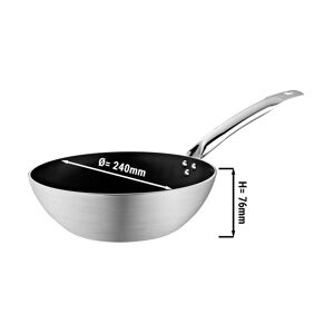 GGM GASTRO - Wok en aluminium - Ø 24 cm