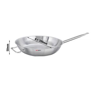 GGM GASTRO - Poêle à frire en inox - Ø 200 mm - Hauteur 50 mm