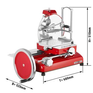 GGM GASTRO - Machine à volant Rustique - Couteaux : Ø 250mm - Rouge