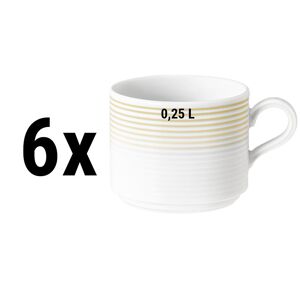 GGM GASTRO - (6 pièces) SELTMANN WEIDEN Tasse à café au lait - 0,25 litre