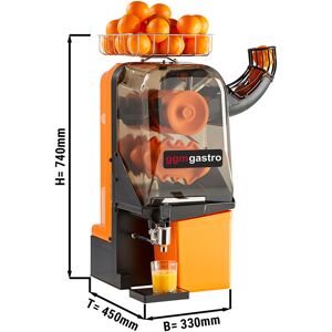 GGM GASTRO - Presse-orange électrique - Orange - Alimentation manuelle en fruits - Robinet de vidange réglable inclus