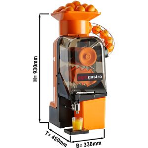 GGM GASTRO - Presse-orange électrique - Orange - Alimentation automatique en fruits - Robinet de vidange réglable inclus