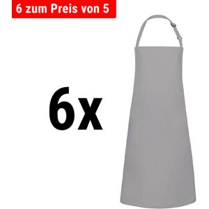 GGM GASTRO - (6 pièces) KARLOWSKY Tablier à bavette - Gris basalte