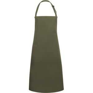 GGM GASTRO - KARLOWSKY Tablier à bavette avec poche Basic - Vert mousse