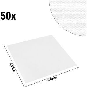 GGM GASTRO - Nappe centre de table damassée Porto Diamant - 100 cm x 100 cm - Lot de 50 pièces en blanc