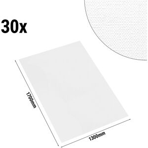 GGM GASTRO - Nappe de table damassée Porto Diamant - 130 cm x 170 cm - Lot de 30 pièces en blanc