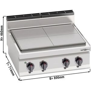 GGM GASTRO - Cuisinière à plaques chauffantes - 9 kW