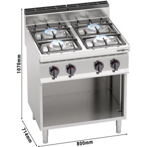 GGM GASTRO - Cuisinière à gaz - 21,5 kW - 4 brûleurs