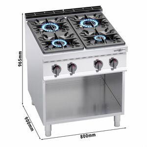 GGM GASTRO - Cuisinière à gaz - 34,5 kW - 4 brûleurs