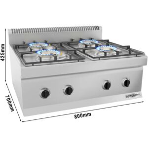 GGM GASTRO - Cuisinière à gaz - 23 kW - 4 brûleurs