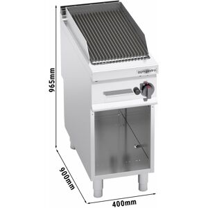 GGM GASTRO - Grill à gaz en pierre de lave - 9 kW