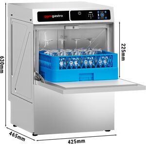 GGM GASTRO - Lave-verres - 3,30 kW - avec pompe à détergent, à produit de rinçage & à lessive