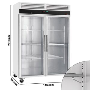 GGM GASTRO - Congélateur ECO - 1200 litres - avec 2 portes vitrées