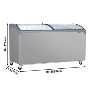 GGM GASTRO - Congélateur bahut - 1570x650mm - 352 litres - Avec couvercle coulissant en verre