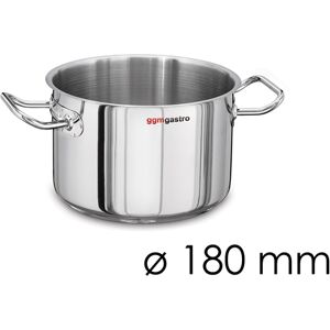 GGM GASTRO - Marmite à viande - Ø 180mm - Hauteur 120mm - Acier inoxydable - Convient pour induction