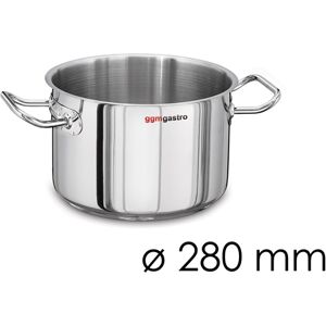 GGM GASTRO - Marmite à viande - Ø 280mm - Hauteur 170mm - Acier inoxydable - Convient pour induction