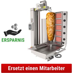 GGM GASTRO - Robot kebab au gaz - 5 brûleurs - max. 120 kg