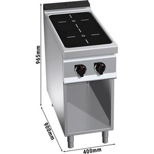 GGM GASTRO - Cuisinière à induction - 10 kW - 2 plaques de cuisson