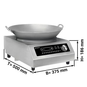 GGM GASTRO - Cuisinière à induction pour wok - 3,5 kW - WOK inclus